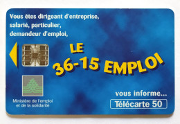 Télécarte France - 3615 Emploi - Non Classificati