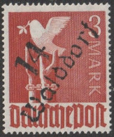 SBZ- Bezirksstpl.- Aufdrucke: Freimarke:  Mi. Nr. II C, 3 Mk. II. Kontrollratsausgabe, Bezirk 14, Walddorf.  **/MNH - Nuevos