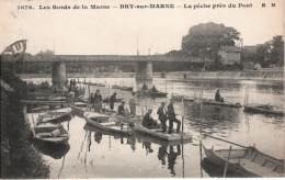 94  BRY Sur MARNE  La Pêche Près Du Pont  Les Bords De Marne - Bry Sur Marne