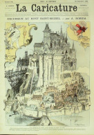 La Caricature 1883 N°195 Mont Saint-Michel (50) Robida Trock - Revues Anciennes - Avant 1900