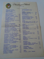 D202237   Menu, Menü-Karte Speisenkarte  - Straubinger Strüberl -Badgastein - Österreich    1954 - Menu