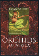 Bloc Sheet Fleurs Orchidées Flowers Orchids  Neuf  MNH **  Ouganda Uganda 2012 - Orchids