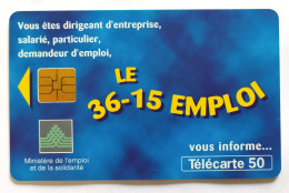 Télécarte France - 3615 Emploi - Unclassified