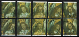 België OBP 3594/3598 - Zegels Uit Boekje B70 - Engelen Hans Memling, Kunstschilder - Usados