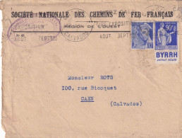 WW2 1940 SOCIETE NATIONALE DES CHEMINS DE FER FRANCAIS REGION DE L'OUEST - CAEN - MINEUR - TRACTION - Verkehr & Transport