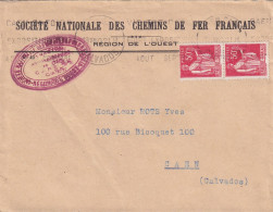 WW2 1940 SOCIETE NATIONALE DES CHEMINS DE FER FRANCAIS REGION DE L'OUEST - CAEN - MINEUR - TRACTION - Transports