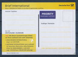 BRD / Bund Bonn DP 2013 Label Brief International Mit Aufdruck Priority / Luftpost - Brieven En Documenten