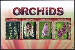 Bloc Sheet Fleurs Orchidées Flowers Orchids  Neuf  MNH **  Union Island Grenadines Of St Vincent 2011 - Orchids