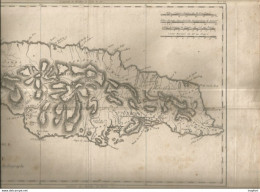 M12 Cpa / Rare CARTE ANCIENNE Originale JAMAIQUE Par BONNE Carte De L'Isle HYDROGRAPHE DE LA MARINE - Carte Topografiche