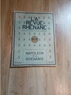 Livre La Revue  Rhenane - Eheinische Blatter  N) 8  Annee 1921 -  Napoleon Et La Rhenanie - Lorraine - Vosges