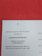 Doodsprentje Lucienne De Munter / Hamme 6/6/1930 - 31/3/1998 ( Frans Sterckx ) - Religión & Esoterismo