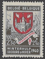 BELGIUM - 1940  - MNH/**  -  COB 545 LUPPI CV3 FOND BLANC -  Lot 26009 - 1931-1960