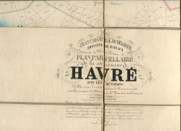 Plan Parcellaire De La Commune De Havré Par P.C. Popp 1842 – 1879 ( Voir Description ) - Verzamelingen