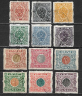 EPIRUS 1914 Moschopolis Issue 12 Used Values From The Set Vl. 42 / 45 - 47 - 50 / 56 - Epirus & Albania