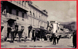 - B28448CPA - VENTIMIGLIA - ITALIA - Piazza Della  Statione, Restaurant D' Europe - Très Bon état - EUROPE - Altri & Non Classificati