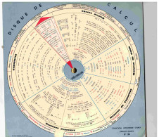 - F28220PAP - DISQUE SCOLAIRE - Disque De Calcul, Une Face Arithmétique, Une Face Géométrie - Très Bon état - THEMES - Ohne Zuordnung