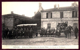 33 - T27875CPA - CADILLAC - Ecole De Préservation De Jeunes Filles - Le Départ En Vendanges - Très Bon état - GIRONDE - Cadillac