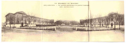 33 - B27812CPA - LIBOURNE - Carte Double - Régiment De Dragons - Quartier Lamarque - DIMENSIONS 9 X 28,5 CM - Très Bon é - Libourne