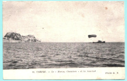 - B26896CPA - CORFOU - GRECE - Le Bateau Marius Chambon Et La Saucisse, Ballon Captif - Très Bon état - EUROPE - Grecia