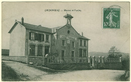 1 - B12333CPA - ORDONNAZ - Mairie Et Ecoles - Très Bon état - AIN - Unclassified