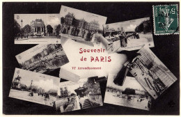 75 - B20200CPA - PARIS - ARR.06 - Souvenir - Carte Vues Multiples - Très Bon état - PARIS - Arrondissement: 06