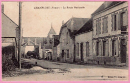 89 - B34914CPA - CHAMPLOST - La Route Nationale - Très Bon état - YONNE - Autres & Non Classés