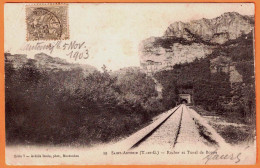 82 - B33950CPA - SAINT ST ANTONIN NOBLE VAL - Rocher Et Tunnel De Bonne - Carte Pionniere, Precurseur - Bon état - TARN- - Saint Antonin Noble Val