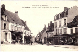 61 - B33638CPA - REMALARD - Place Du Marché -Rue Eglise - Très Bon état - ORNE - Remalard