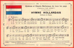 - B29218CPA - NEDERLAND - Hymne Hollandais - Guillaume De Nassau - Paroles Et Musique - Très Bon état - EUROPE - Otros & Sin Clasificación