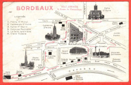 33 - B29179CPA - BORDEAUX FANTAISIE - Plan De La Ville, Vues Multiples - Bon état - GIRONDE - Bordeaux