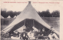 51. Camp De Châlons . Mourmelon . Intérieur D'une Tente . Soldats . Animée - Camp De Châlons - Mourmelon