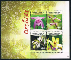 Bloc Sheet Fleurs Orchidées Flowers Orchids  Neuf  MNH **  Grenada 2015 - Orchidee