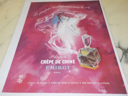 ANCIENNE PUBLICITE PARFUM CREPE DE CHINE DE F.MILLOT 1930 - Other & Unclassified