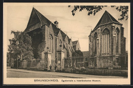 AK Braunschweig, Ägydienhalle U. Vaterländisches Museum  - Braunschweig