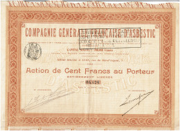 69-ASBESTIC. CIE GLE FRANCAISE D' ... LYON - Other & Unclassified