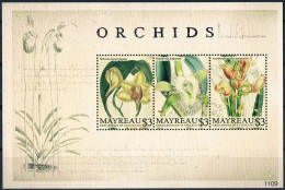 Bloc Sheet Fleurs Orchidées Flowers Orchids  Neuf  MNH **  Mayreau Grenadines Of St Vincent 2011 - Orchidee