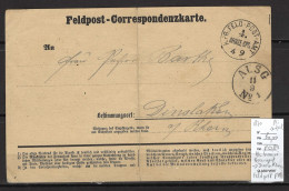 France - Alsace Lorraine Occupée -Beaumont Pour Dinslaken - 1870 - FM Allemande - Storia Postale