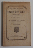 MEMOIRES DE LA SOCIETE DES LETTRES SCIENCES ET ARTS DE BAR-LE-DUC - Index Matières 1871-1890 1893 TBE Meuse - Lorraine - Vosges