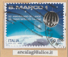 USATI ITALIA 2014 - Ref.1280A "SATELLITE SAN MARCO 1" 1 Val. - - 2011-20: Afgestempeld