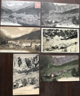 6 Postcards Lot Switzerland VS Valais Loèche-les-Bains All Published Jullien Some Undivided All Posted 1907-1928 - Loèche-les-Bains