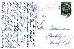 DR 1939, Landpost Stempel SIMONSBERG über Husum Auf Sw-AK M. 6 Pf. - Autres & Non Classés