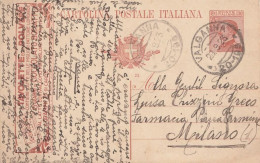 2215 - REGNO - Intero Postale Pubblicitario " CIOCCOLATO BONATTI " Da Cent.30 Arancio Del 1923 Da Valganna A Milano. - Publicity