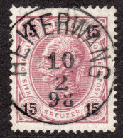 Österreich, 15 Kr. M. Zentr. Tirol-K1 HEITERWANG - Lettres & Documents