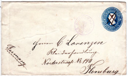 USA 1879, Blauer K1 SCHULENBURG Texas Auf 5. C. Ganzsache Brief N. Deutschland - Sonstige & Ohne Zuordnung