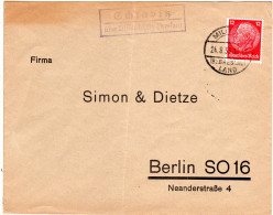 DR 1933, Landpost Stpl. SCHLABITZ über Militsch (Breslau) Auf Brief M. 12 Pf. - Lettres & Documents
