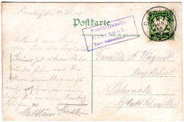 Bayern 1910, Posthilfstelle OSTERNOHE Taxe Schnaittach Auf Karte M. 5 Pf. - Covers & Documents