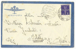 Italien, Milit. Post Albanien 1941, Luftpost Brief M. 1 Lire. - Non Classés