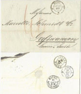 Frankreich 1858, Porto Brief V. Paris Nach Grosswangen Schweiz. #2875 - Otros & Sin Clasificación