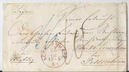 NL 1863, Porto Brief V. S'Gravenhage N. Markt Einersheim Bayern. #S148 - Otros & Sin Clasificación