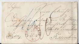 NL 1863, Porto Brief V. S'Gravenhage N. Markt Einersheim Bayern. #S148 - Autres & Non Classés